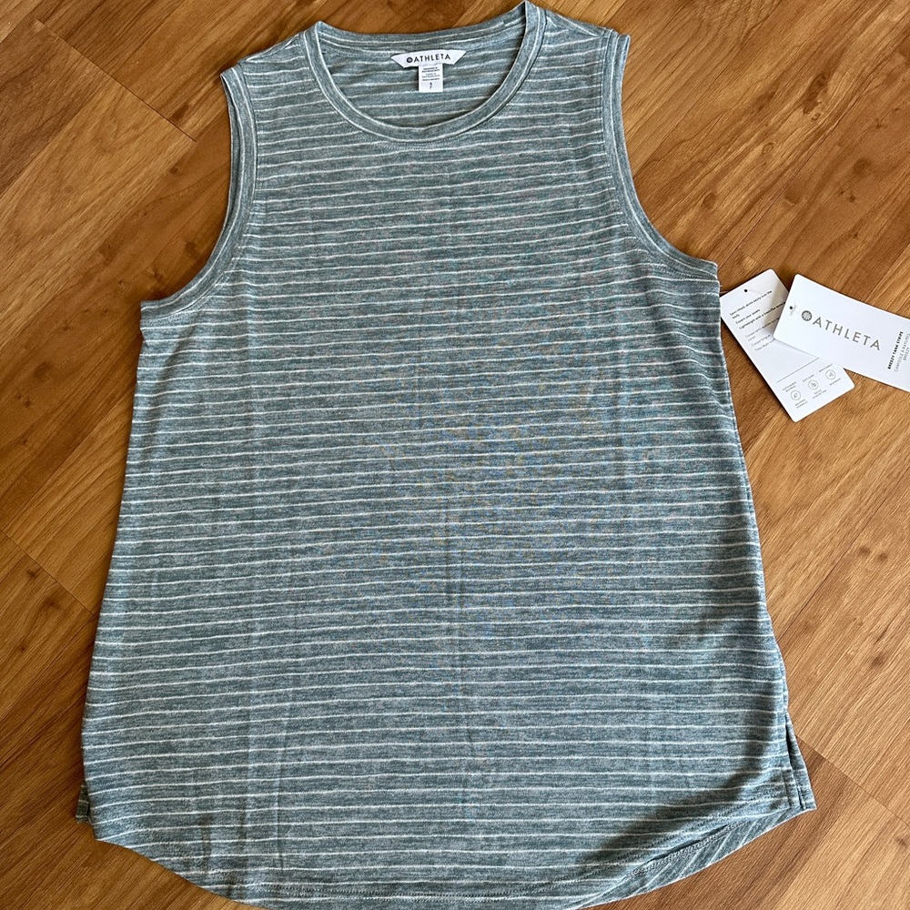 Athleta Breezy Tank Stripe S